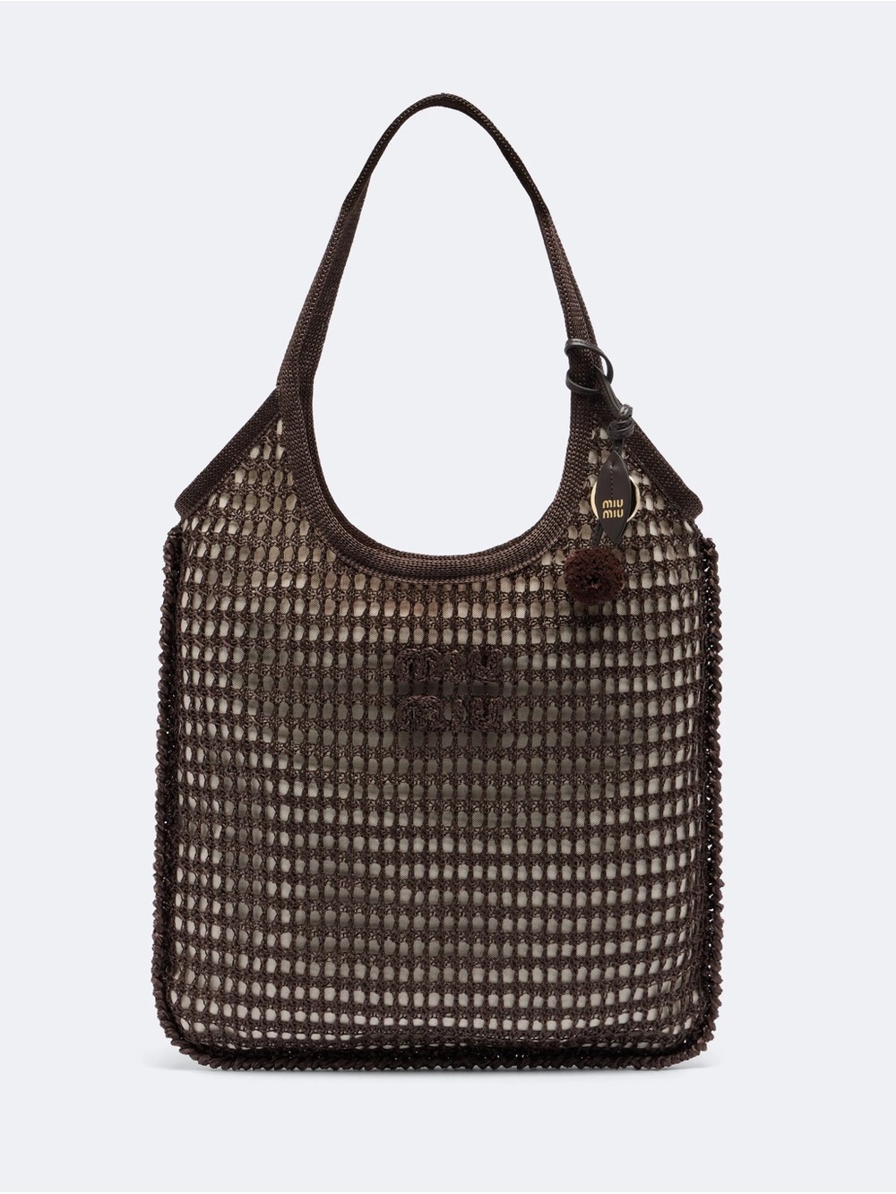 Miu Miu Ivy Raffia Shopper Tote